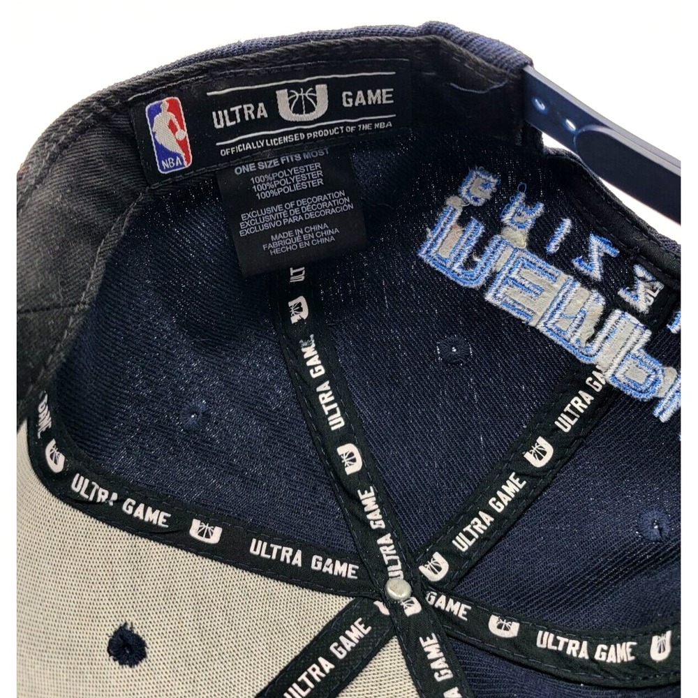 MEMPHIS GRIZZLIES HAT CAP SNAP BACK ULTRA GAME NBA BLUE BEAR LOGO ONE SIZE MENS - Picture 6 of 6